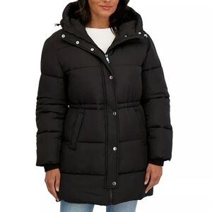 Sebby Collection Womens Cozy Lined Anorak Puffer Jacket Black / Size XL/ NWT